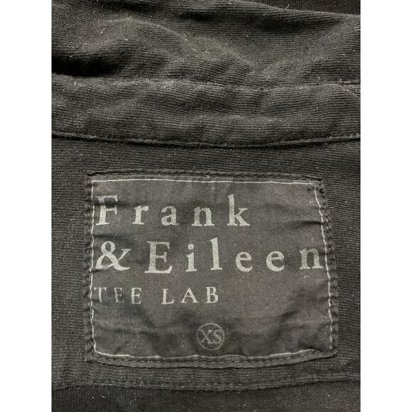 Frank & Eileen Black Knit Button Down Shirt Size XS - Picture 4 of 5